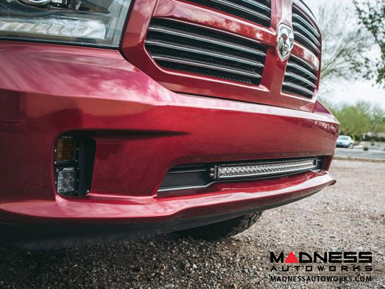 Dodge Ram 1500 LED Light Bar Bumper Mount SR Series 30" MADNESS